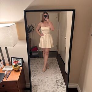 Elegant Cream Mini Dress